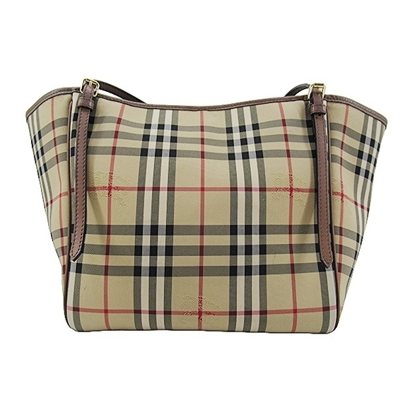 Burberry London England Tote Bag Canvas Beige - Picture 1 of 6